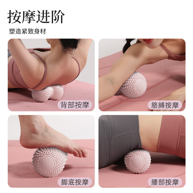 Fascia Peanut Ball Plantar Massage Spine Muscle Relaxation Double Ball Hip Back Leg Acupoint Stimulation Yoga Massage Ball - image 4