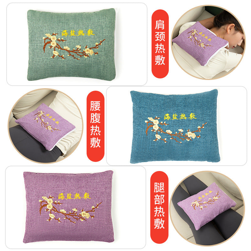 Sea salt hot pack coarse salt microwave oven heating salt bag body universal shoulder, neck and lumbar spine hot compress physiotherapy bag wholesale - image 4