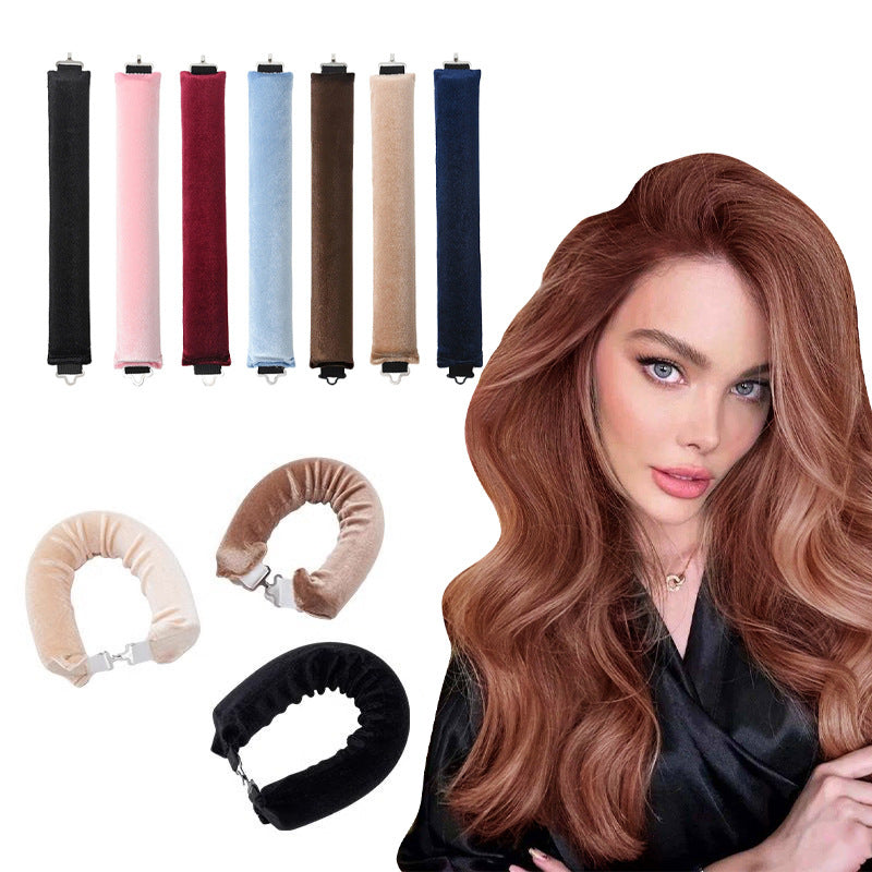 Cross-border heat-free curling iron female lazy curling iron European and American simple curling iron big wave sleep curling iron wholesale - image 1