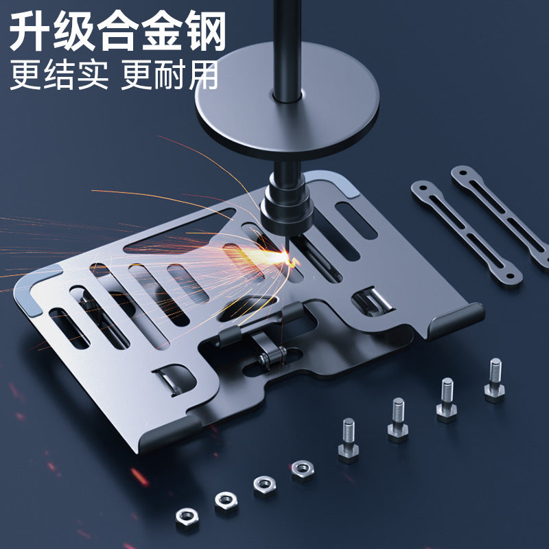 Mobile Phone Laptop Bracket Two-in-One Elevated Vertical Heat Dissipation Folding Office Liftable Carbon Steel Bracket - image 3