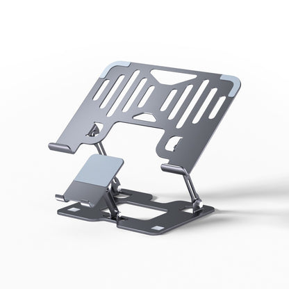 Mobile Phone Laptop Bracket Two-in-One Elevated Vertical Heat Dissipation Folding Office Liftable Carbon Steel Bracket - image 5