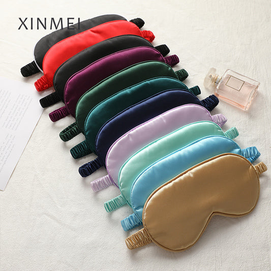High-End Double-Sided Imitation Silk Unisex Eye Mask, Light-Blocking, Non-Pressing, Elastic for Sleep, Travel, and Nap, Full Blackout - image 1
