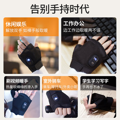 New USB Hand Warmer Charging Temperature Control Portable Charging Electric Heating Gloves Winter Artifact Self-heating - image 3