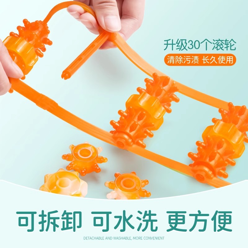 Backrest Strip Massager Shoulder Cervical Back Dredge Meridian Ball Back Massage Artifact Manual Roller Strip Whole Body - image 2