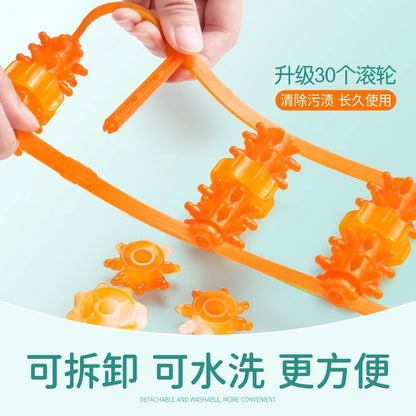 Backrest Strip Massager Shoulder Cervical Back Dredge Meridian Ball Back Massage Artifact Manual Roller Strip Whole Body - image 2