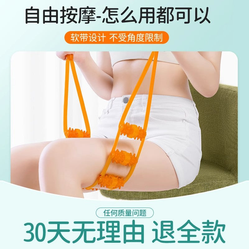 Backrest Strip Massager Shoulder Cervical Back Dredge Meridian Ball Back Massage Artifact Manual Roller Strip Whole Body - image 4