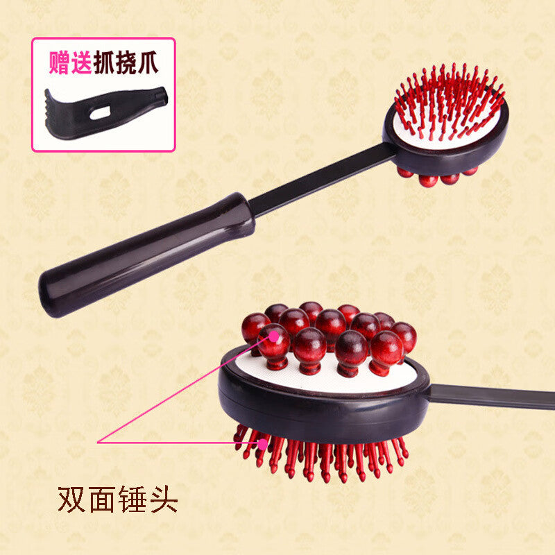 Massage hammer hammer mahogany massage hammer massage stick clap stick health care meridian clap fitness hammer knock back hammer - image 3