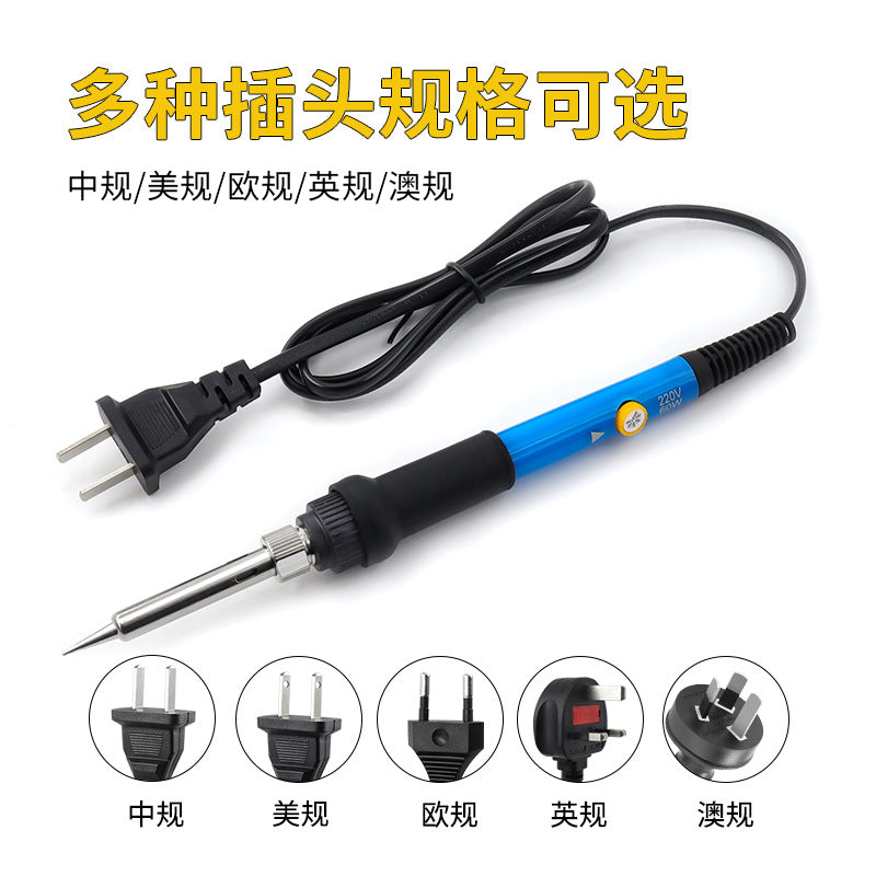 Temperature-Adjustable Soldering Iron Set 60W Internal Heating Constant Temperature European Standard Soldering Iron Tool Special Soldering Iron for Digital Welding - image 2
