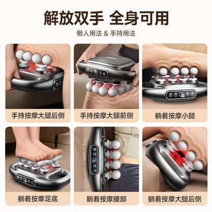 Cross-border English version 16-head fascia gun charging high-power 12-head 8-head 6-head multi-head fascia massager factory - image 3