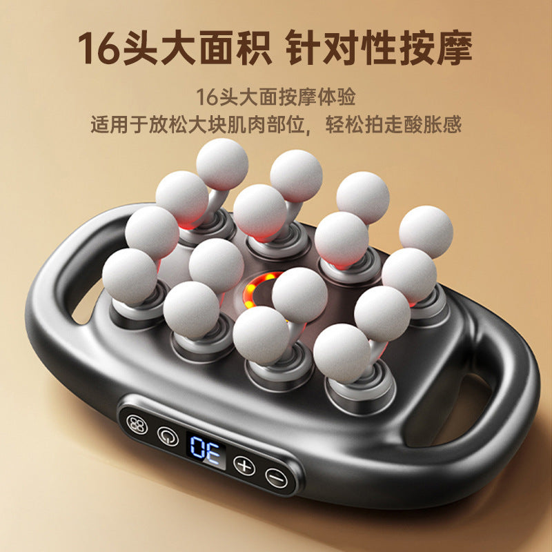 Cross-border English version 16-head fascia gun charging high-power 12-head 8-head 6-head multi-head fascia massager factory - image 4
