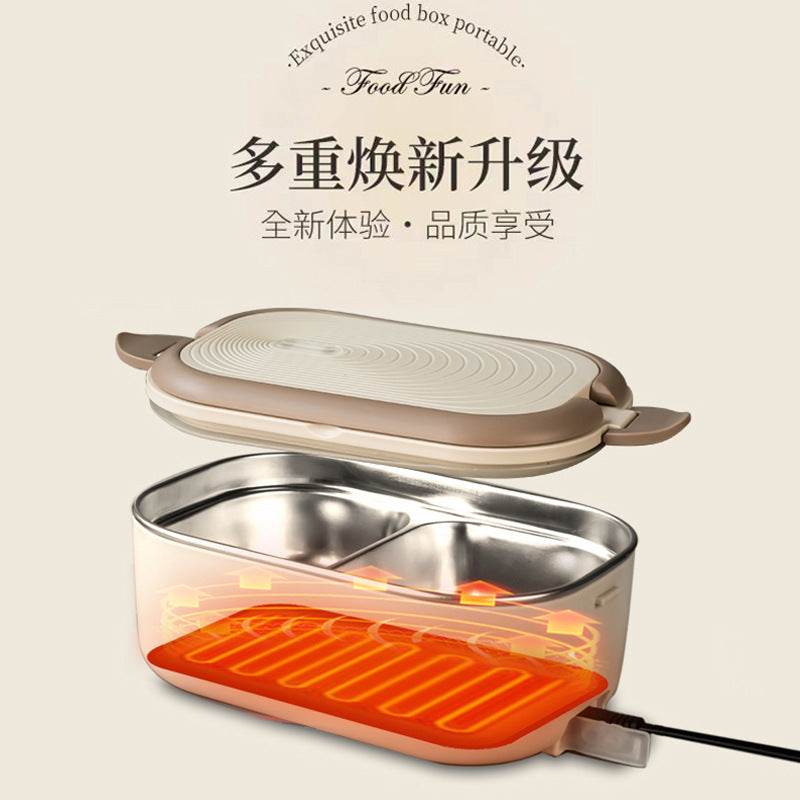 Plug-In Water-Free Electric Heating Lunch Box for Students and Office Workers, Constant Temperature Self-Heating Lunch Box, Portable Insulated Lunch Box - image 4