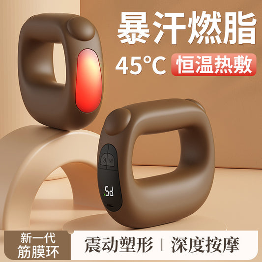 My very type fascia ring cross-border massage ring vibration massager shoulder and neck yoga ring mini shaking machine massager - image 1