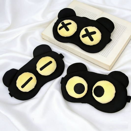 Funny Eye Mask to Relieve Fatigue, Block Light, Breathable for Men and Women, Cute Cartoon Ice Pack for Students, Nap Eye Protection - image 1