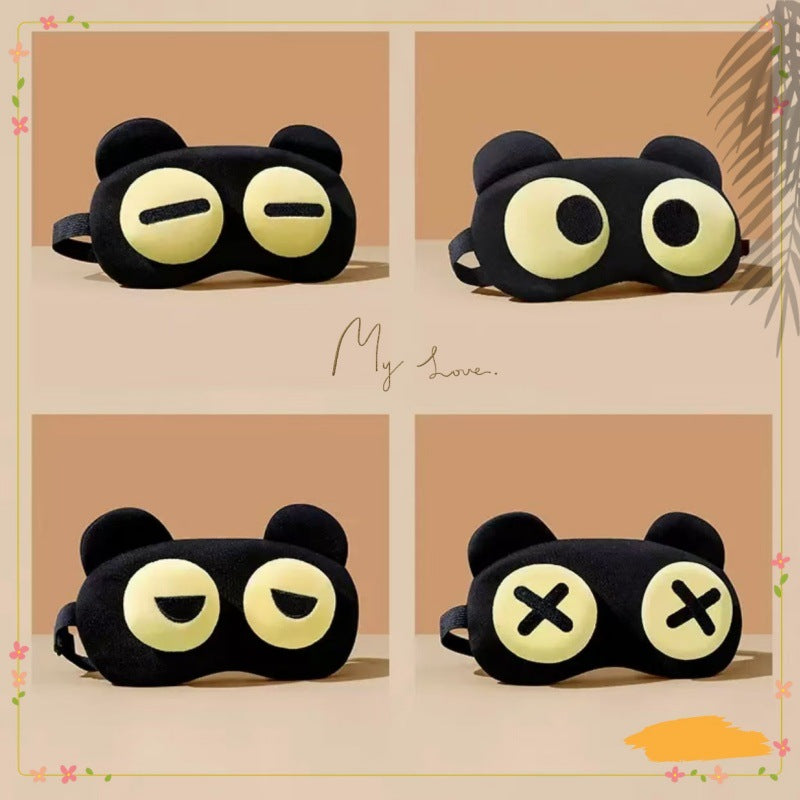 Funny Eye Mask to Relieve Fatigue, Block Light, Breathable for Men and Women, Cute Cartoon Ice Pack for Students, Nap Eye Protection - image 3