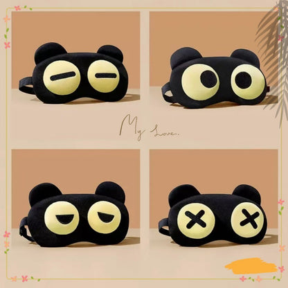Funny Eye Mask to Relieve Fatigue, Block Light, Breathable for Men and Women, Cute Cartoon Ice Pack for Students, Nap Eye Protection - image 3