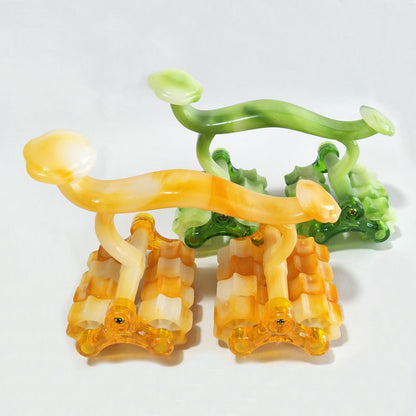 Sixteen-wheel lunar rover roller massager back waist leg manual jade ruyi whole body meridian rubbing process - image 1