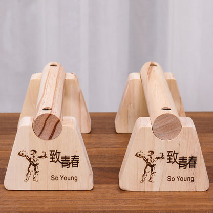 Wooden Home Push-Up Bracket Inversion Rack Dormitory Practice Push-Up Bracket Muscle Arm Exercise Auxiliary Bracket - image 4