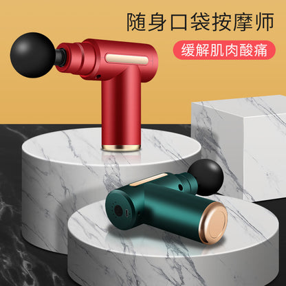 Cross border portable mini muscle relaxation electric massager small ladies mini massage gun 720 fascia gun - image 3