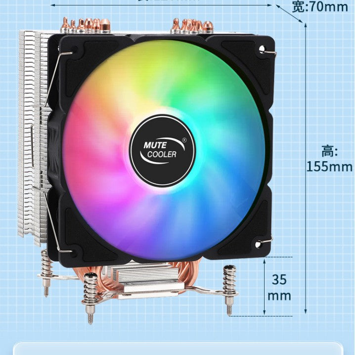 Intel Manufacturer Sells Top-Selling Desktop Computer Intel-Specific Lockable 2-Tube, 4-Tube, 6-Tube Cpu Heat Pipe Cooler - image 4
