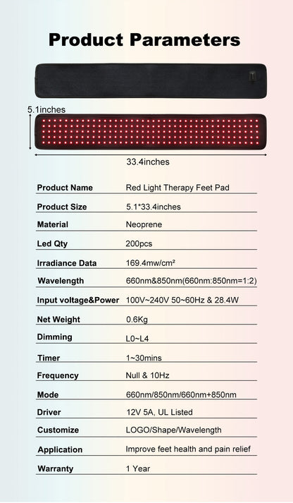 Infrared Red Light Therapy Belt