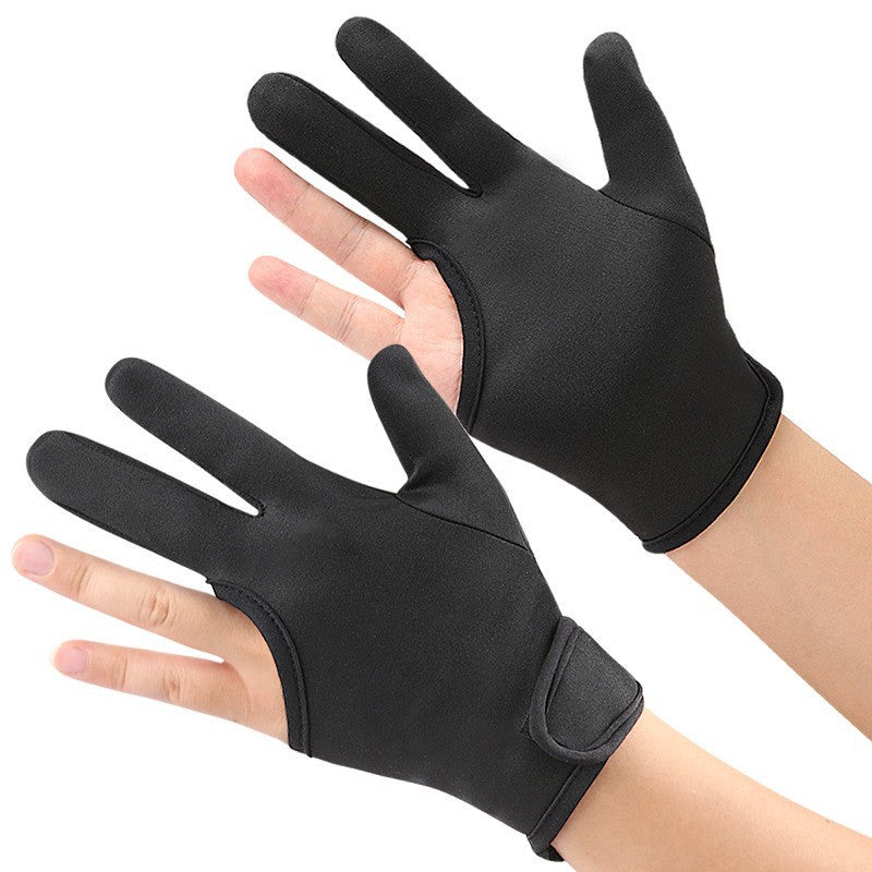 Cross-border Special Three-finger Gloves High Temperature Resistant Hairdresser Straightener plus size Thickened Heat Insulation Anti-scald Gloves - image 1
