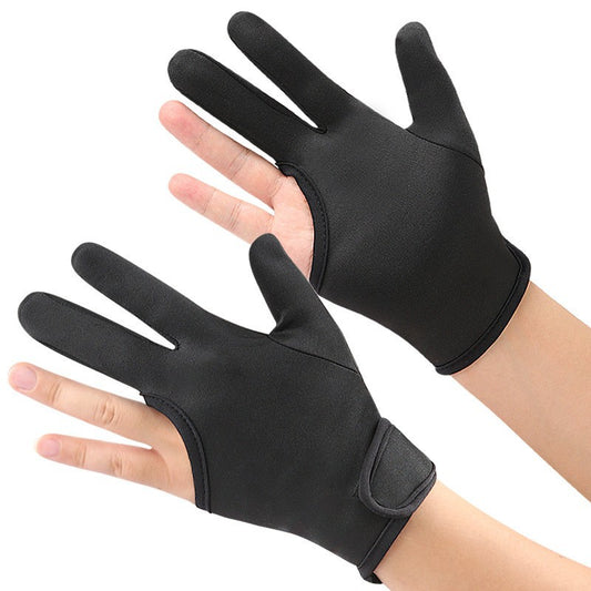 Cross-border Special Three-finger Gloves High Temperature Resistant Hairdresser Straightener plus size Thickened Heat Insulation Anti-scald Gloves - image 1