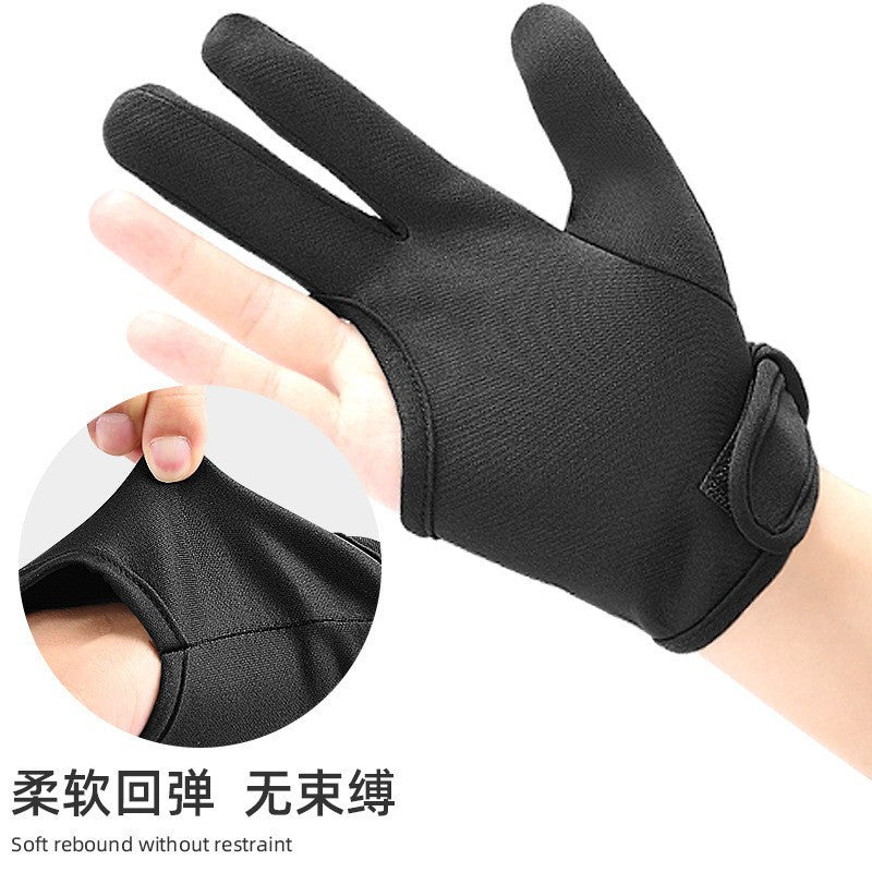 Cross-border Special Three-finger Gloves High Temperature Resistant Hairdresser Straightener plus size Thickened Heat Insulation Anti-scald Gloves - image 2