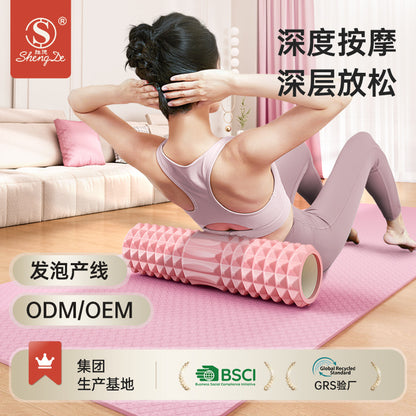 Eva Yoga Roller Solid Crescent-Shaped Foam Roller 33cm Foam Shaft Muscle Relaxer Yoga Roller Foam Roller - image 1