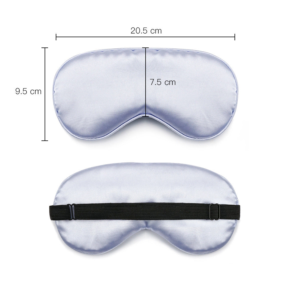 Double-sided silk shading eye mask adjustable sleep breathable silk eye mask printing aviation eye mask wholesale - image 5