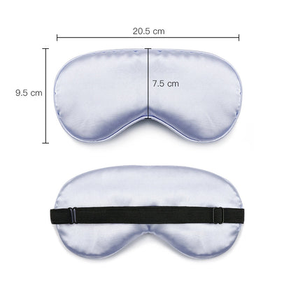 Double-sided silk shading eye mask adjustable sleep breathable silk eye mask printing aviation eye mask wholesale - image 5