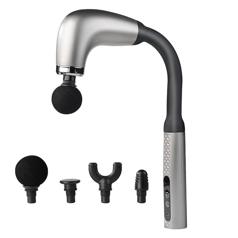 U-shaped hook fascia gun electric massage silent muscle relaxation fitness lengthened back beat LCD multi-file wholesale - image 5