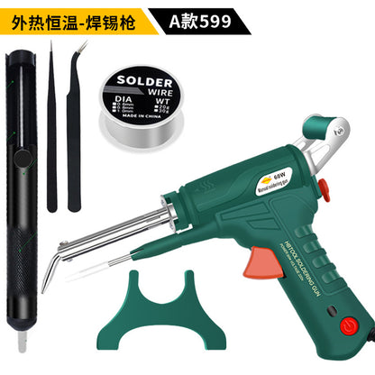 Weldbao Cross-Border 599A Manual Soldering Gun External Heating Automatic Tin Feeding Electric Soldering Iron Electronic Repair Welding Tool - image 2