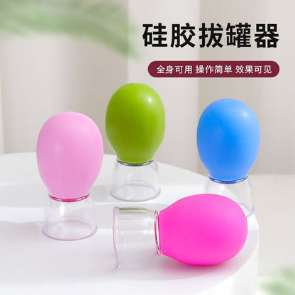 Facial Cupping Device to Lift the Face, Pull the Tendons, Lift the Cupping Massage, Dredge the Meridians, Silicone Vacuum Cup Scraping - image 3
