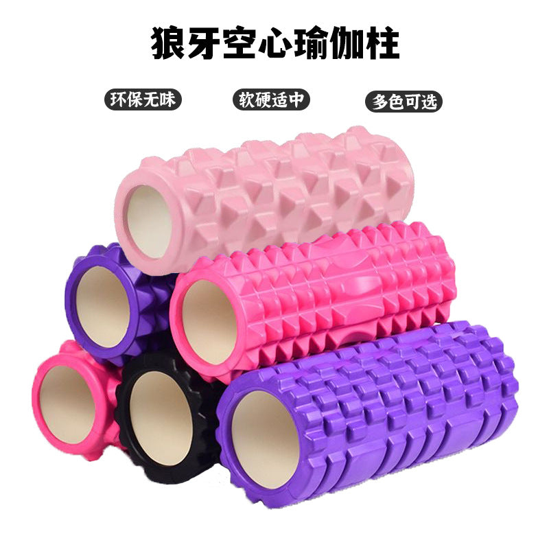 Yoga Column Foam Shaft Crescent Style Solid Mace Muscle Relaxation Professional Slimming Artifact Roller Yoga Supplies - image 1