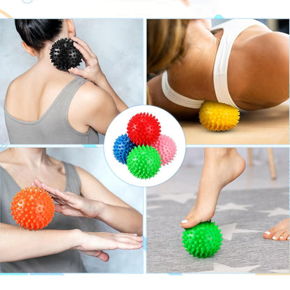 9cm massage prickly ball PVC fascia ball muscle relaxation foot massage children feel training yoga hedgehog ball - image 2