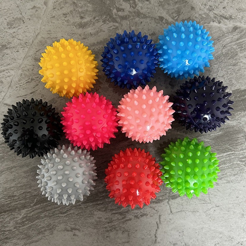 9cm massage prickly ball PVC fascia ball muscle relaxation foot massage children feel training yoga hedgehog ball - image 4