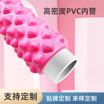 Yoga foam shaft 45cm muscle relaxer spike massage stick foam roller roller PVC hollow yoga column - image 3