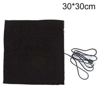 in stock temperature adjustment USB high temperature heating sheet carbon fiber far infrared heating sheet waist knee pad cushion electric heating sheet - image 3