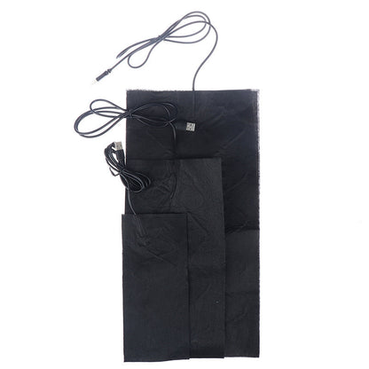 in stock temperature adjustment USB high temperature heating sheet carbon fiber far infrared heating sheet waist knee pad cushion electric heating sheet - image 5