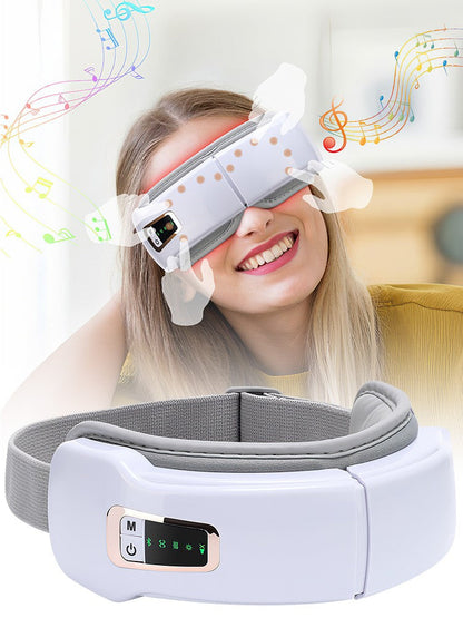 Smart Eye Massager With Vibration,Heat,Airbag Compression & Bluetooth Music