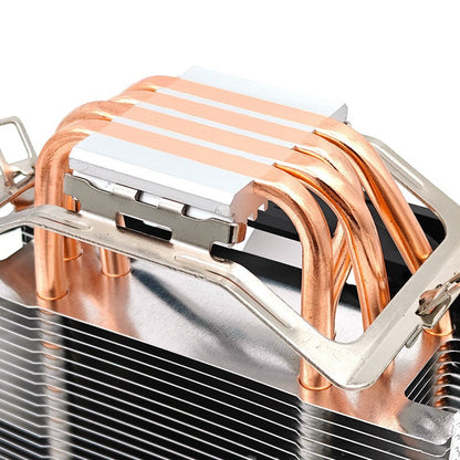 Wholesale 4 Heat Pipe Cpu Radiator 12cm Four Copper Tube Rgb Fan Silent 1700Amd Computer Cpu Radiator - image 5