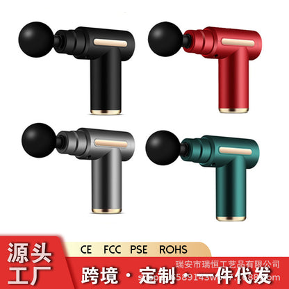 Mini fascia gun men and women multi-function massage cervical back massage gun fitness equipment home massage gun - image 1