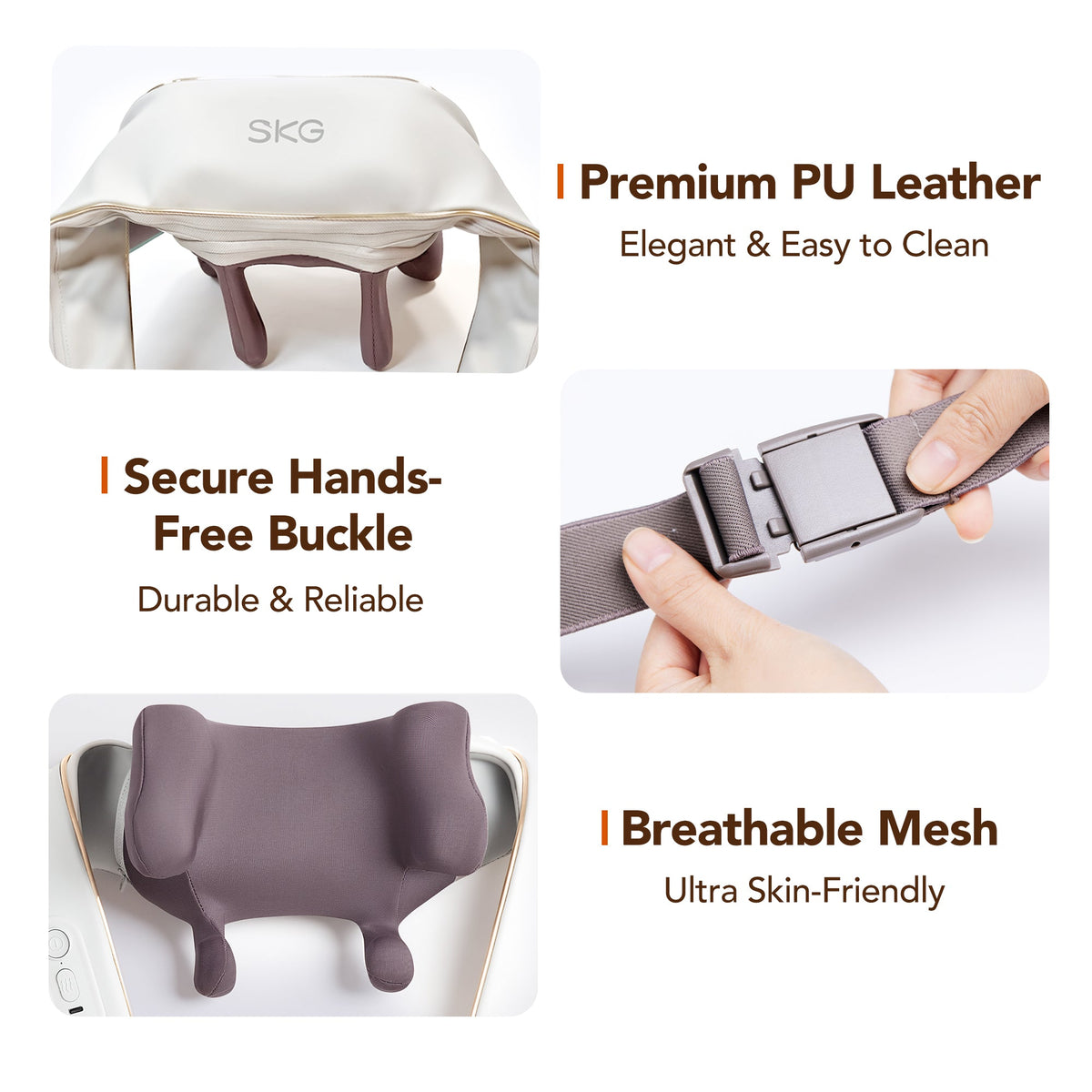 SKG H5 Mini Cordless Shiatsu Neck and Shoulder Massager with Heat