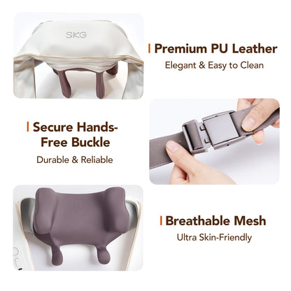 SKG H5 Mini Cordless Shiatsu Neck and Shoulder Massager with Heat