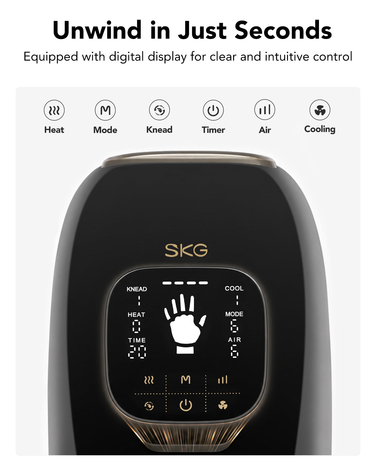 SKG Hand Massager with Heat OS500