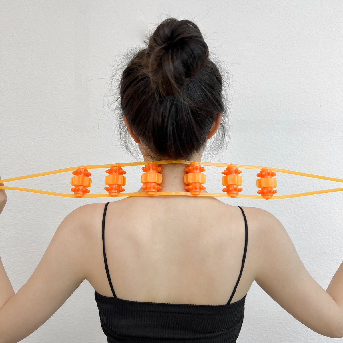 Backstrap Roller Massage Artifact Open Shoulder Open Back Massager Cervical Lumbar Back Hand-held New Artifact Massage - image 2