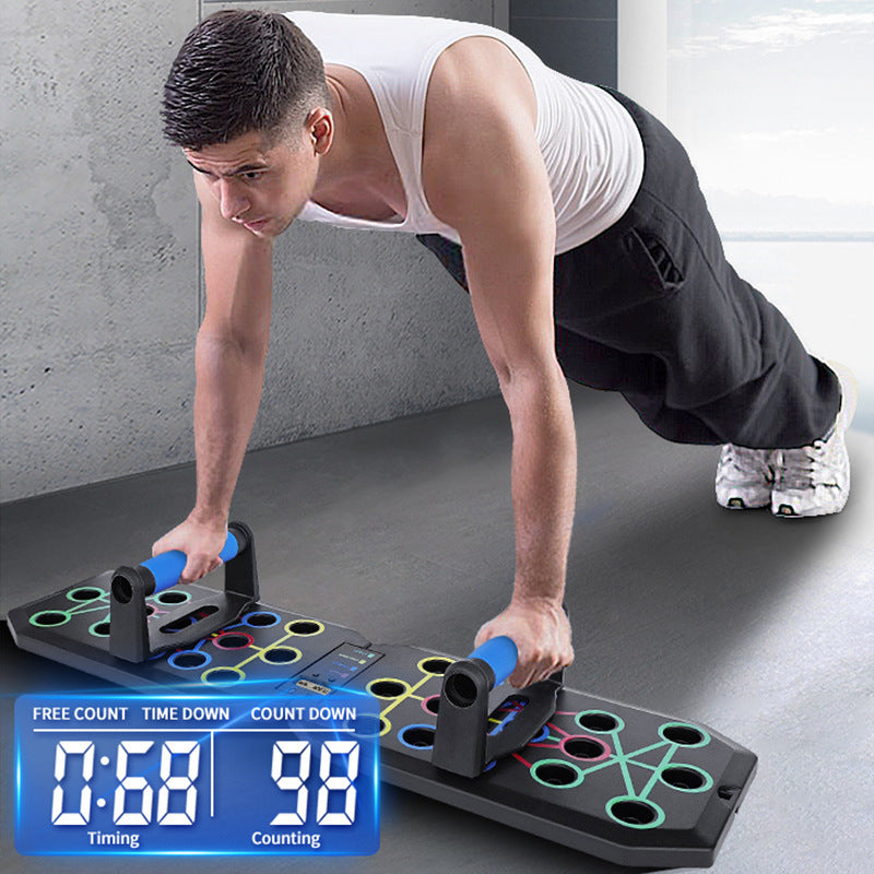 Timing and Counting Multifunctional Push-up Board Bracket for Men and Women Pax Abs Muscle Trainer Board Foldable Fitness Equipment - image 2