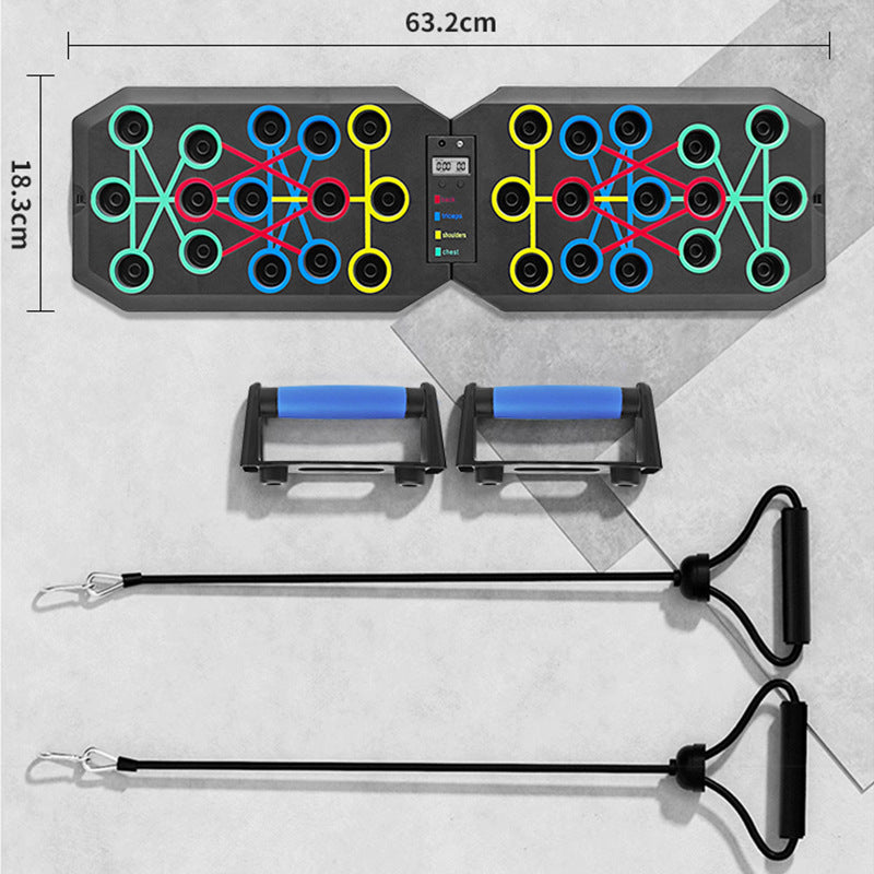 Timing and Counting Multifunctional Push-up Board Bracket for Men and Women Pax Abs Muscle Trainer Board Foldable Fitness Equipment - image 3