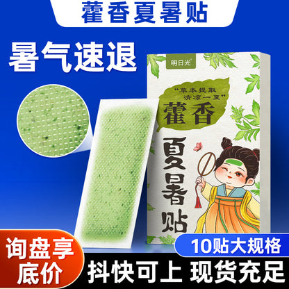 Wholesale agastache ice paste summer cold compress cooling ice paste antipyretic paste student military training cool agastache summer summer paste - image 1