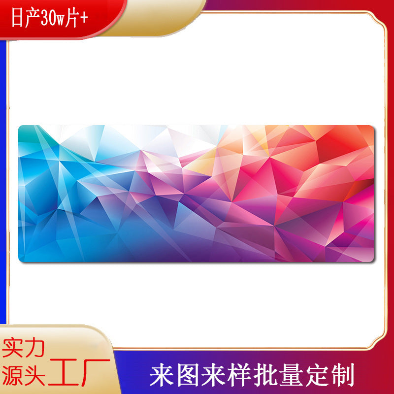 Cross-border Explosions Technology Sense Super Large Mouse Pad Precision Edge Lock Game Table Pad Grid Foreign Trade Heat Chart Keyboard Pad - image 2